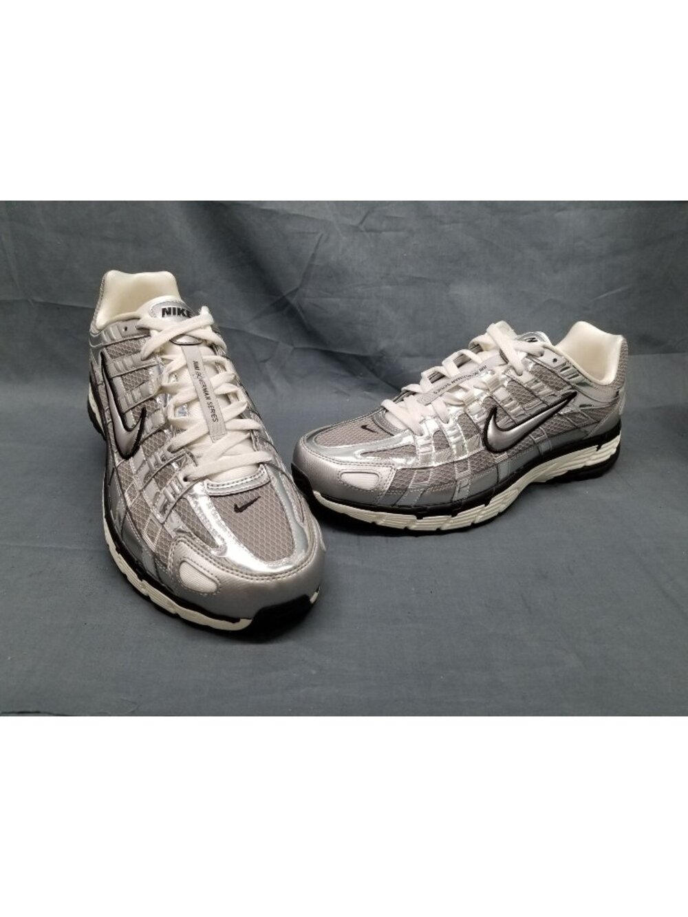 Nike P-6000 Sneakers Metallic Silver CN0149 001 Men's Size 12 NEW NO BOX!